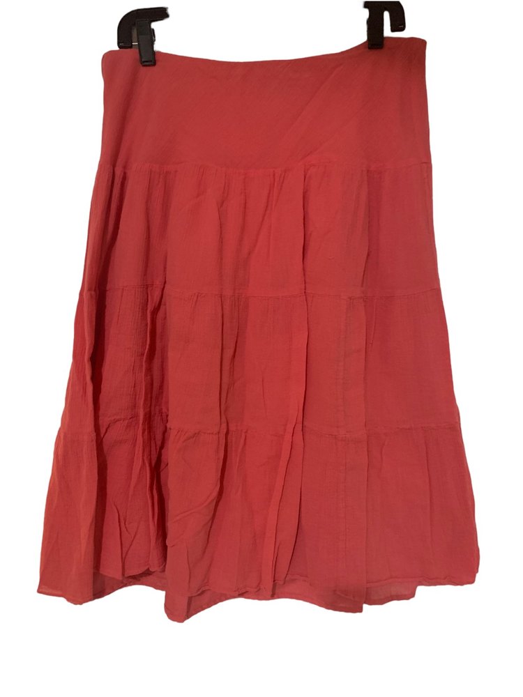 AMERICAN LIVING womens  Light Pink Long Skirt Sz L -Cotton
